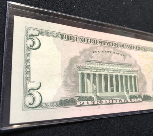 WOW $5 2013 Federal Reserve Note MF/H BLOCK (w) ( ATLANTA “F” ) CU. - Picture 4 of 4