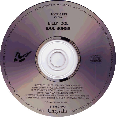 BILLY IDOL - CD - IDOL SONGS - 11 OF THE BEST - SAMMLUNGSAUFLÖSUNG (26) - Bild 24 von 35