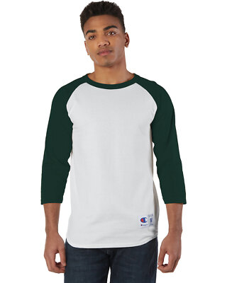 3 Pack Of Champion Adult Raglan Stylish T Shirt Casual Plain T-Shirt - T1397