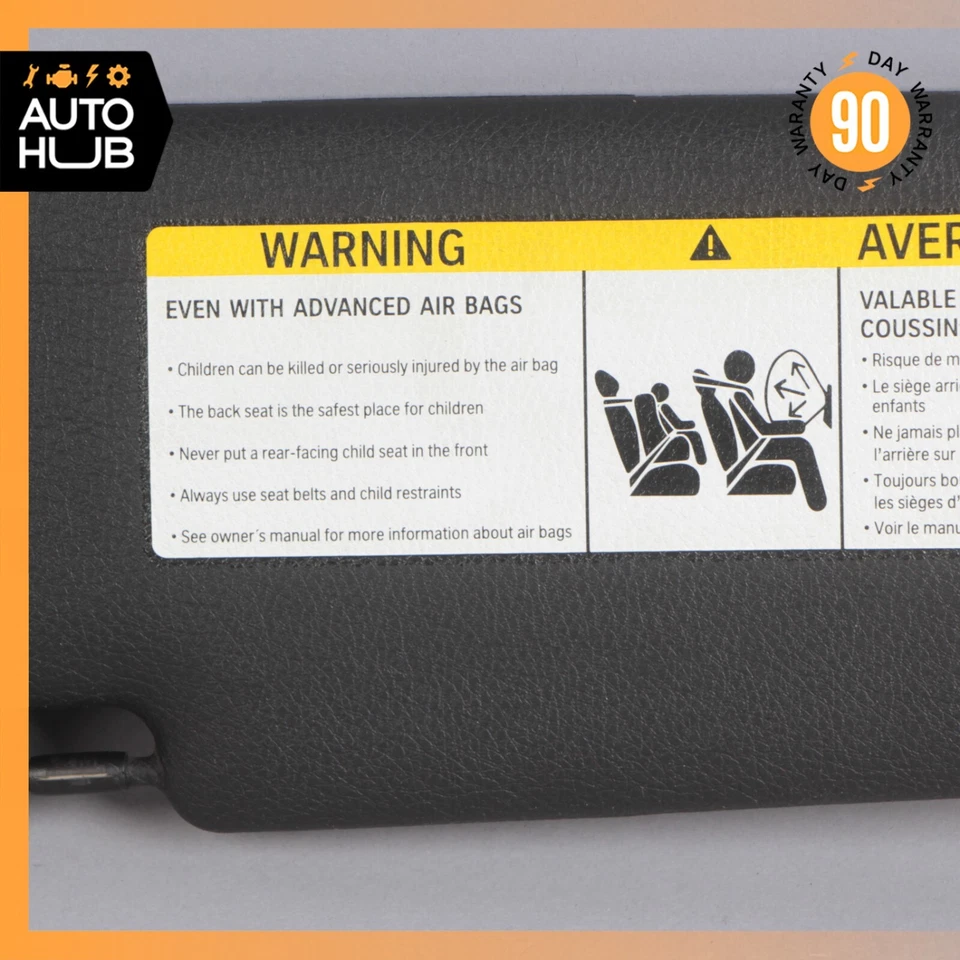 Parasol lateral derecho del pasajero BMW F12 650i 640i convertible 12-18 OEM Foto 4 de 4