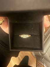 Princess Cut Diamond 3 Stone Engagement Ring