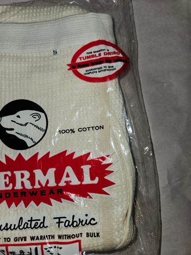 Vintage Indera Mills Thermal Underwear Bottoms Mens S Insulated Pants - Picture 3 of 5