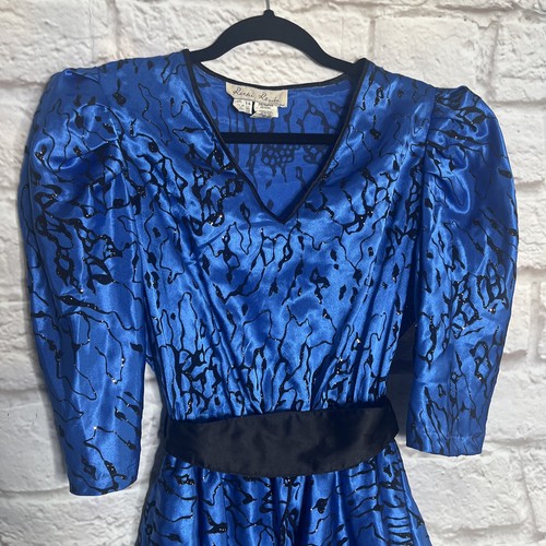 Ricki Rennèe Blue Retro Dress. Size 14.#WD - Picture 2 of 20