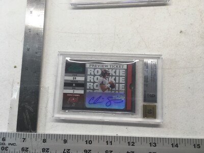 03 Rc Rookie Chris Simms Sp Playoff Contenders Autograph Blue Ink 9 25 Preview Ebay