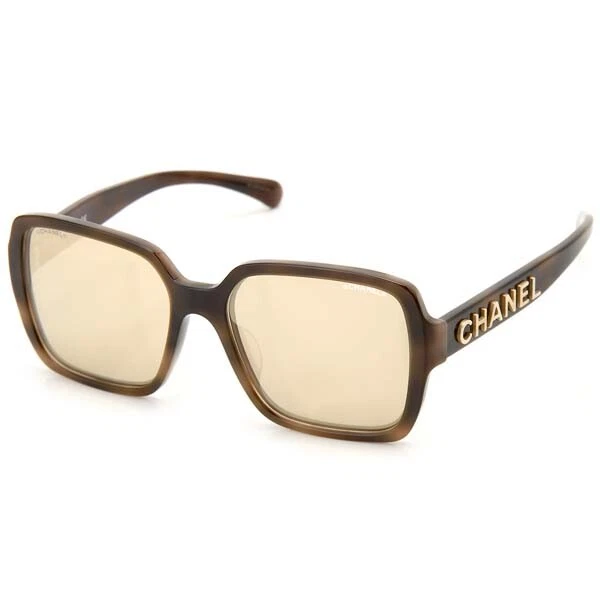 CHANEL sunglasses brown CH5408 1661T6 square eyewear glasses with case,box