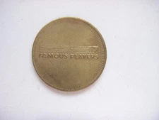 FAMOUS PLAYER THEATERS TECH TIME GAME TOKEN  FREE DOMESTIC SHIPPING