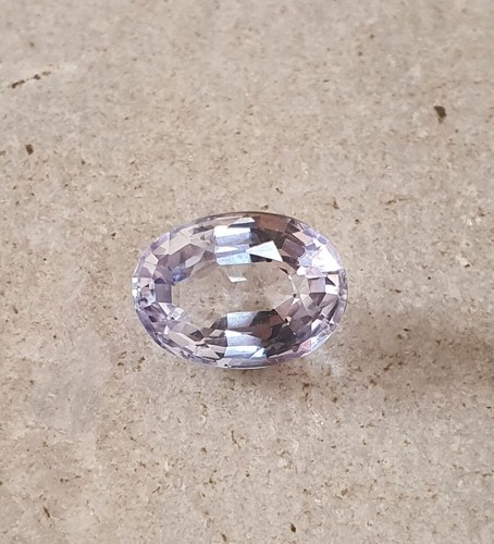 3.94 Ct Flawless Oval Cut Ceylon Cornflower Light Blue Sapphire Lab Grown Gems - Picture 8 of 10