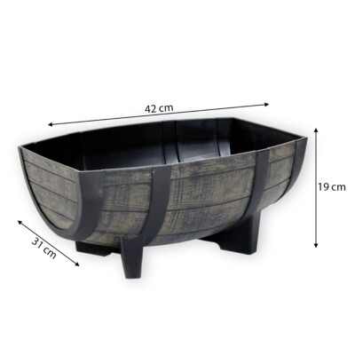 großer pflanztopf Pflanztopf XXL Ruvido Clay H47cm 54cm D54cm Keramik kaufen main image 0