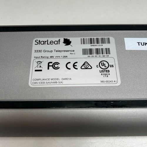 Starleaf 3330 Group Telepresence SAB1808180 Konferenzsystem Telefon Kamera - Bild 7 von 7
