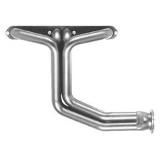 Small Block Chevy 265 Silver Coated Exhaust Headers Angle Plug Sbc C33ap-sec Small Block Chevy 265 Silver Coated Exhaust Headers Angle Plug Sbc C33ap-sec