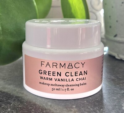 Farmacy WARM VANILLA CHAI Green Clean Makeup Meltaway Cleansing Balm 1.7 oz