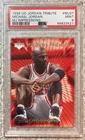 1996 UD JORDAN TRIBUTE MICHAEL JORDAN MJ37 MJ IMPRESSIONS~PSA 9 MINT CARD & SLAB