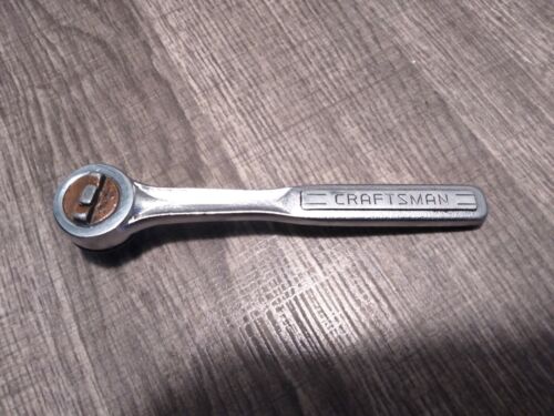 Vintage Craftsman 1/4 feine Zahn Daumenrad Ratsche 43187-V-Serie USA - Bild 2 von 6