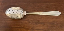 Antique NSC National Silver Co. Silver Plate Hinged Tea Infuser Strainer  5.5"