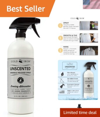Eco-Friendly 32 fl oz Wrinkle Remover Spray   Your Fast Ironing Alternative