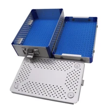 USA-Sterilization Box Sterilization Tray Case Surgical Instruments Aluminium Box
