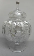 Beautiful Arte Italica Decorative Bowl W/Lid SILVER NEW