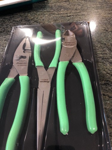 Snap-On pl307acf 3 pc plier cutter set green - Picture 4 of 6