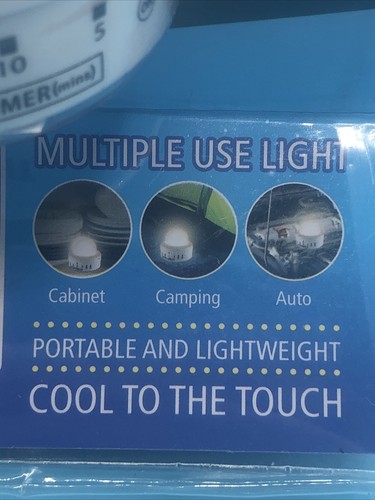 Total Vision Timer LED Light 60 Lumens Automatic Timer Night Light Camping Auto - Picture 2 of 4