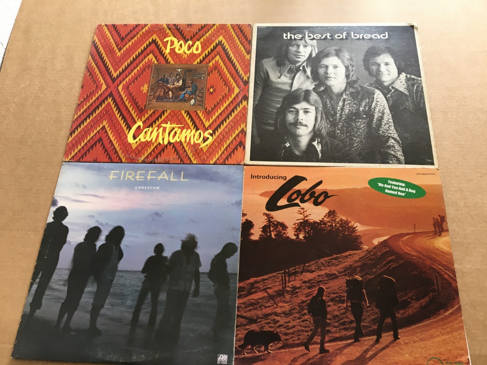 Lobo,Poco,Firefall,Bread LP Record Lot