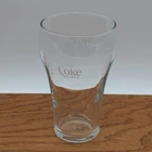 Vintage 1970s Large WHITE LOGO “ENJOY COCA-COLA COKE” Clear 20 Oz Drinking Glass
