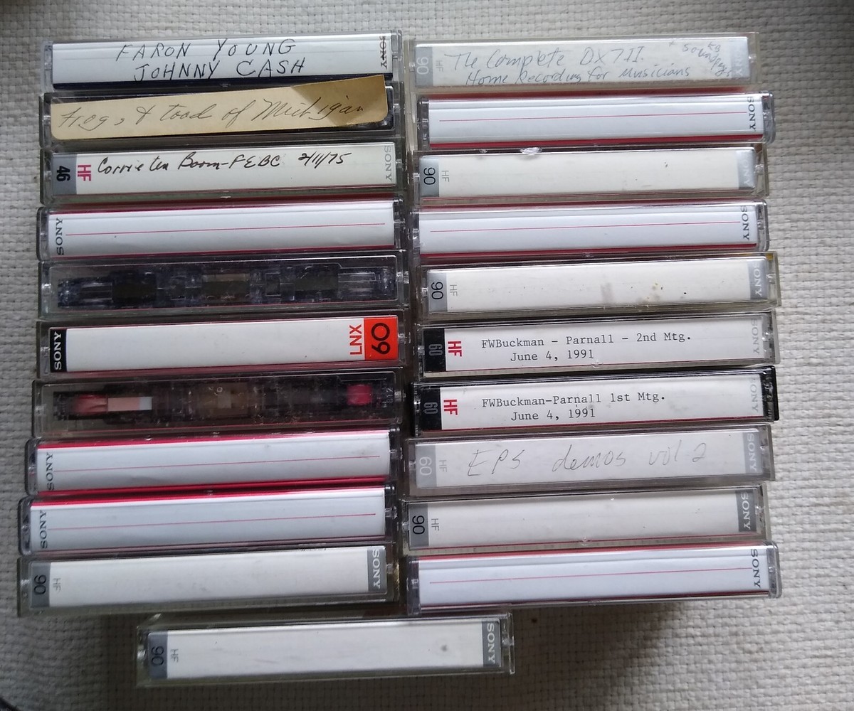 21 Used Sony Audio Cassette Tape Lot HF 90 60 46 LNX DC | eBay