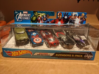 Hot Wheels Marvel Avengers Assemble Avengers 5-Pack | eBay