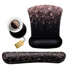 Mouse Pad with Wrist Support Ergonomic Gel Mouse Pad Soft Memory Foam Keyboar...