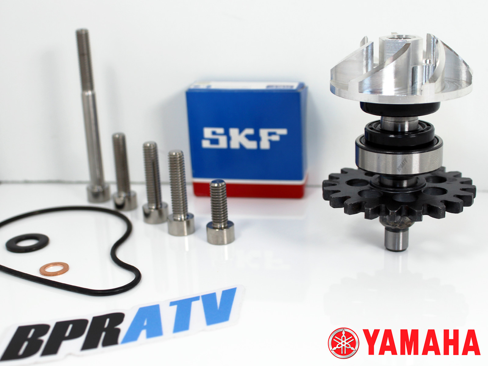 BPRATV CNC Water Pump Impeller Shaft Gear Kit for Yamaha WR250F YZ250F 2001-2013