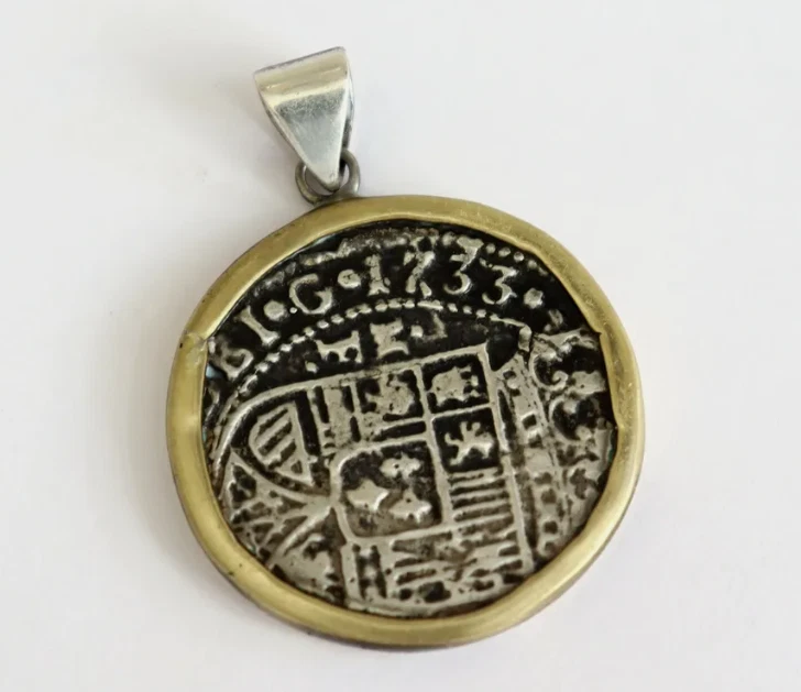 BIGGEST 2" Urca de Lima SPAIN COLONIAL COIN solid STERLING SILVER Pendant 46mm - Image 3 of 3