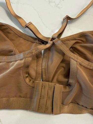 Bralette triángulo marrón íntimo de malla sin forro Auden para mujer talla XXL - Imagen 7 de 7