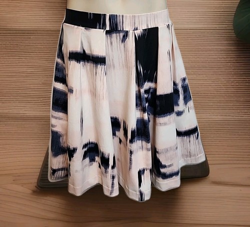 Cynthia Rowley Small Pink Grey Tie Dye Flared Skirt - Picture 2 of 4