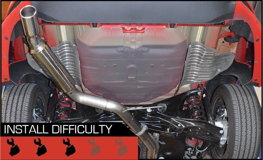 For Honda Civic 16-18 Stainless Steel Cat-Back Exhaust System w Single Rear Exit Foto 2 de 3