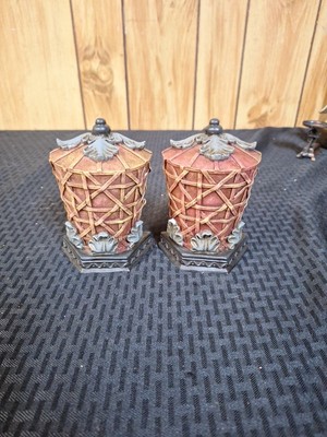 Vintage Decorative Polystone Bookends Hawaii Tradewinds 5.5  Solid Estate Find