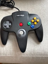 RETROLINK NINTENDO 64 N64 BLACK WIRED USB CONTROLLER TESTED & WORKS