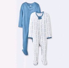 Cloud Island 4pc Sleepers Very Soft Modal Blend Sleep N' Plays Set Size 6-9M NWT