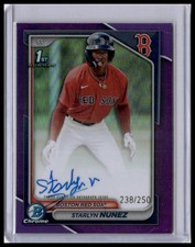 2024 Bowman Chrome #CPA-AR Adriel Radney Autographs Purple Refractor /250