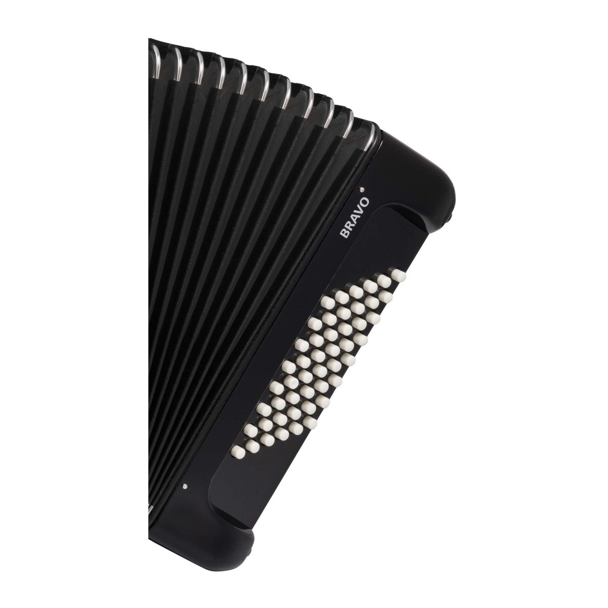 Hohner Bravo II 48 Chromatic Piano Key Accordion Black