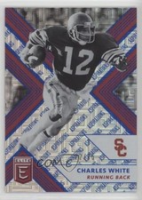 2018 Panini Elite Draft Picks Aspirations Blue 22/25 Charles White #17 9o3