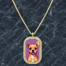 New Cute Dog Puppy Pendant Necklace Image Design Stylish Gold Tone Nice