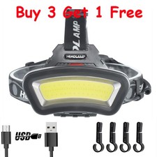 USB Rechargeable LED Headlamp 2000 Lumen for Car Maintenance and Night Work