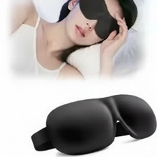3D Contoured Sleep Eye Mask Blackout Blindfold Adjustable Strap Light Blocking