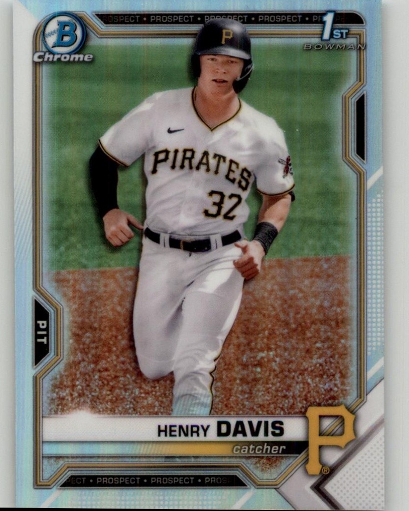 2021 Bowman Draft Henry Davis Chrome Refractor #BDC-48 Pittsburgh Pirates