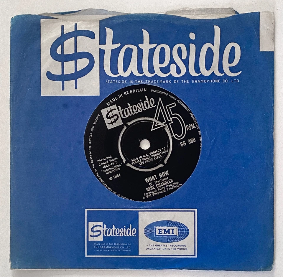 Gene Chandler - What Now. Stateside SS388. EX Condition - Image 3 of 3