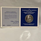 1982 George Washington 250th Anniversary Silverpiece .999 Silver 1oz Proof
