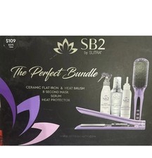 Sutra SB2 4-Piece HEAT BRUSH FLAT IRON BUNDLE NEW