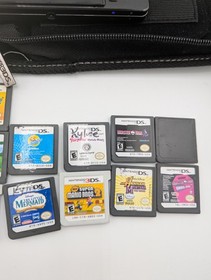 Nintendo 3DS 2GB Handheld System - Cosmo Black 22 Games NO CHARGER