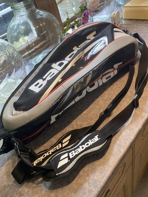 Babolat Team Tennisschläger Ausrüstungstasche signiert Judy Murray + unbekannte Signatur