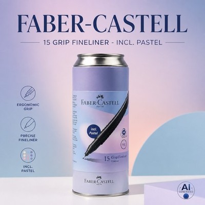 Faber Castell Finepen Grip 0,4 mm 15er Promotion Set 15er