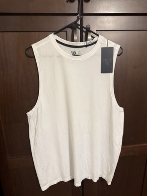VRST Men's XL White Mesh Stretch Quick Dry Tank & VRST Men's Enthusiast Cap Lot